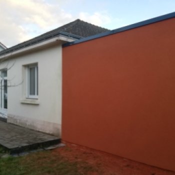 Annexe de jardin en béton enduit Toit Terrasse Annexe de jardin en béton enduit Toit Terrasse